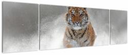 Mivali Tablou cutigru fugind prin zăpadă, din trei bucăți 170x50 cm (V020719V17050)