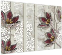 Mivali Tablou - Flori decorative, dintr-o bucată 100x70 cm (V023970V10070)