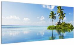 Mivali Tablou - Insula tropicală, dintr-o bucată 100x40 cm (V022457V10040)