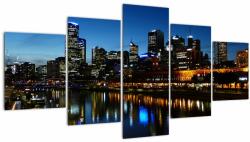 Mivali Tablou cu noaptea în Melbourne, din cinci bucăți 150x80 cm (V021506V150805PCS)