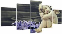 Mivali Tablou - Înger cu floare, din cinci bucăți 150x80 cm (V022984V150805PCS)