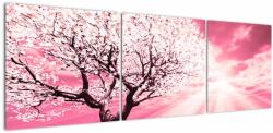 Mivali Tabloul cu pomul roz, din trei bucăți 150x50 cm (V020096V15050)