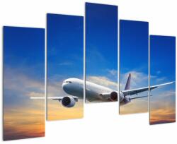 Mivali Tablou cu avion, din cinci bucăți 125x90 cm (V022268V12590)