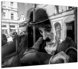 Mivali Tablou - Charles Chaplin la Praga, dintr-o bucată 70x50 cm (V023013V7050)