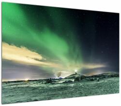 Mivali Tablou cu Aurora Borealis, dintr-o bucată 100x70 cm (V021133V10070)