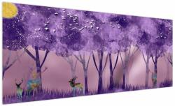 Mivali Tablou - Cerbi în pădurea magică, dintr-o bucată 250x125 cm (V021751V250125)