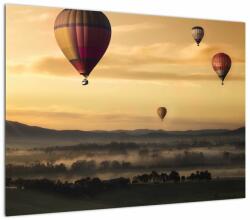 Mivali Tablou pe sticlă cu baloane zburând, dintr-o bucată 70x50 cm pe sticlă (V020596V7050GD)