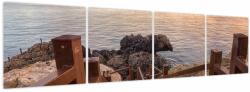 Mivali Tablou - Coborâre la mare, din patru bucăți 160x40 cm (V023971V16040)
