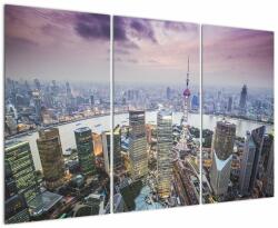 Mivali Tablou - Shanghai, China, din trei bucăți 120x80 cm (V023346V120803PCS)
