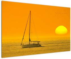 Mivali Tablou - Barca în mijlocul mării, dintr-o bucată 120x80 cm (V022634V12080)