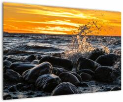 Mivali Tablou cu valurile mării, dintr-o bucată 90x60 cm (V021009V9060)