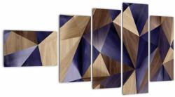 Mivali Tablou - 3D triunghiuri de lemn, din cinci bucăți 110x60 cm (V023479V11060)