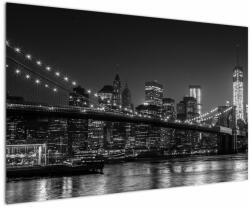 Mivali Tablou cu podul Brooklin în New York, dintr-o bucată 120x80 cm (V020940V12080)
