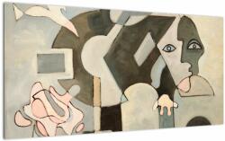Mivali Tablou pe sticlă - Cubismul, dintr-o bucată 100x50 cm pe sticlă (V023288V10050GD)