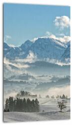 Mivali Tablou cu munții înzăpeziți, dintr-o bucată 20x30 cm (V021178V2030)