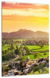 Mivali Tablou cu valea Hampi în India, dintr-o bucată 30x40 cm (V020939V3040)