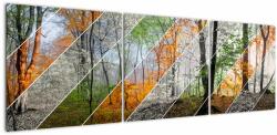 Mivali Tablou - Schimbarea anotimpurilor, din trei bucăți 150x50 cm (V023320V15050)