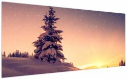 Mivali Tablou cu copac înzăpezit pe luncă, dintr-o bucată 200x100 cm (V020701V200100)