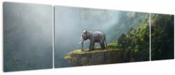 Mivali Tablou - Elefant în vârful Taj Mahalului, din trei bucăți 170x50 cm (V023050V17050)