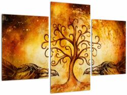 Mivali Tablou natural abstract cu copac, din trei bucăți 90x60 cm (V022111V90603PCS)