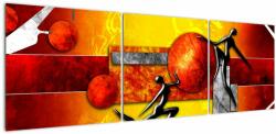 Mivali Tablou - Pictura omenirii, din trei bucăți 150x50 cm (V021983V15050)