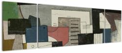 Mivali Tablou - Abstracție cubism, din trei bucăți 170x50 cm (V023158V17050)