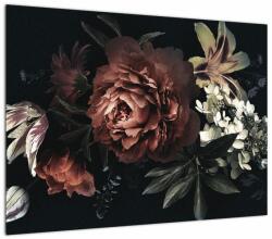 Mivali Tablou - Flori întunecate, dintr-o bucată 70x50 cm (V023066V7050)