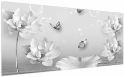 Mivali Tablou - Design flori și fluturi, dintr-o bucată 200x100 cm (V022491V200100)