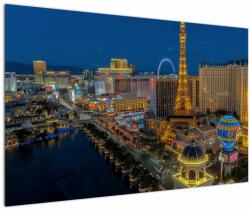 Mivali Tablou cu Las Vegas nocturn, dintr-o bucată 120x80 cm (V021010V12080)