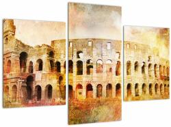 Mivali Tablou - Pictură digitală, Colosseum, Roma, Italia, din trei bucăți 90x60 cm (V023160V90603PCS)