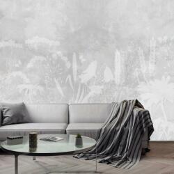 Mivali Fototapet - Beton cu flori, vlies, 245x170 cm (T100682TQ5)
