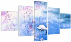 Mivali Tablou - Lacul magic, din cinci bucăți 125x70 cm (V023024V12570)