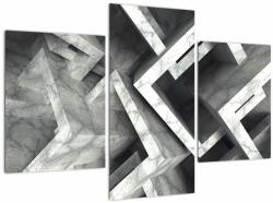 Mivali Tablou cu cuburi abstracte, din trei bucăți 90x60 cm (V022004V90603PCS)