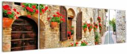Mivali Tablou - Alee pitorească italiană, din trei bucăți 170x50 cm (V023458V17050)