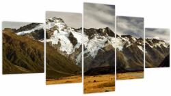 Mivali Tablou cu mutele Sefton, Noua Zeealnda (cu ceas), din cinci bucăți 150x80 cm cu ceas (V021503V15080C)