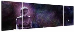 Mivali Tablou - Buddha cu florile vieții, din trei bucăți 170x50 cm (V023113V17050)