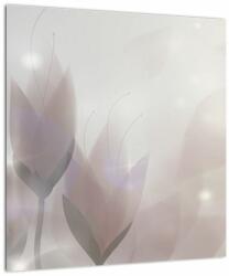 Mivali Tablou pe sticlă - Flori de crocus, dintr-o bucată 40x40 cm pe sticlă (V023550V4040GD)