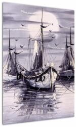 Mivali Tablou - Port marin, pictură în ulei, dintr-o bucată 50x70 cm (V023195V5070)