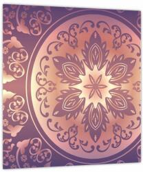 Mivali Tablou pe sticlă - Mandala pe gradient violet (V023593V3030GD)