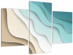Mivali Tablou abstract cu plaja mării, din trei bucăți 90x60 cm (V022047V90603PCS)