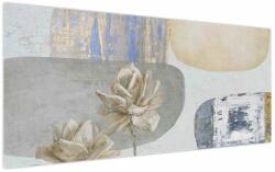 Mivali Tablou - Pictură flori și texturi, dintr-o bucată 120x50 cm (V024054V12050)