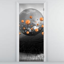 Mivali Fototapet pentru ușă - Sferă portocalie (D020104D95205)