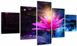 Mivali Tablou cu lotus pe apă, din cinci bucăți 125x70 cm (V020711V12570)