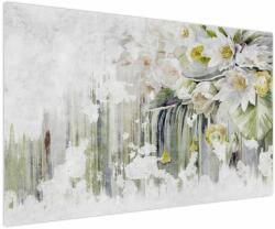 Mivali Tablou - Flori albe, vintage, dintr-o bucată 150x100 cm (V022775V150100)