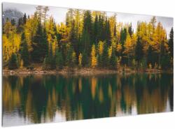 Mivali Tablou cu lac de pădure, dintr-o bucată 120x70 cm (V020235V12070)