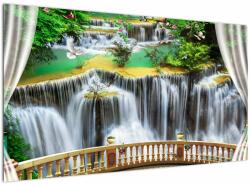 Mivali Tablou - Privire la cascade magice, dintr-o bucată 120x70 cm (V022798V12070)