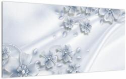 Mivali Tablou pe sticlă - Design flori, dintr-o bucată 100x50 cm pe sticlă (V022489V10050GD)