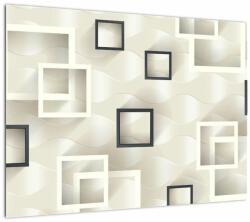 Mivali Tablou pe sticlă geometric abstract, dintr-o bucată 70x50 cm pe sticlă (V022306V7050GD)