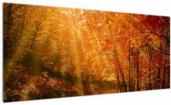 Mivali Tablou cu pădurea în toamnă, dintr-o bucată 100x40 cm (V021203V10040)