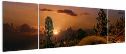 Mivali Tablou naturii cu apus de soare, din trei bucăți 170x50 cm (V020383V17050)